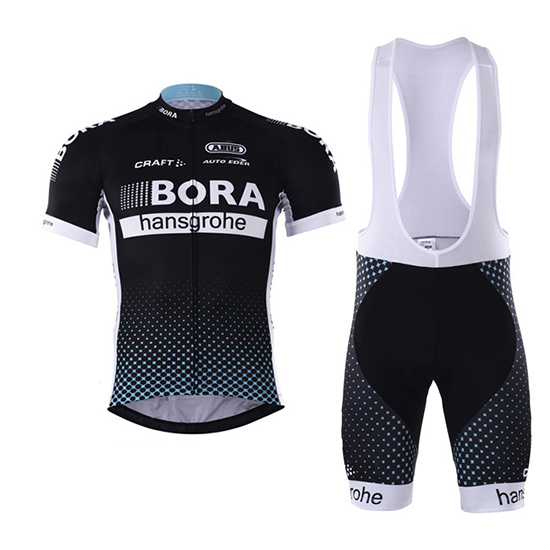 2017 Maillot Bora Tirantes Mangas Cortas oscuro negro